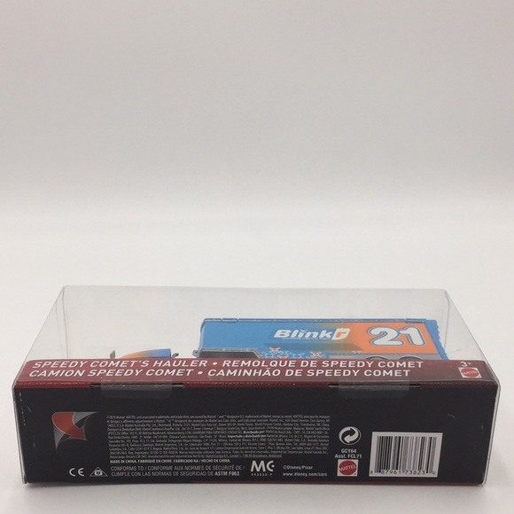 Disney Pixar Cars Speedy Comet’s Hauler Transport Truck Blinkr 21 Mattel Toy - Picture 11 of 14